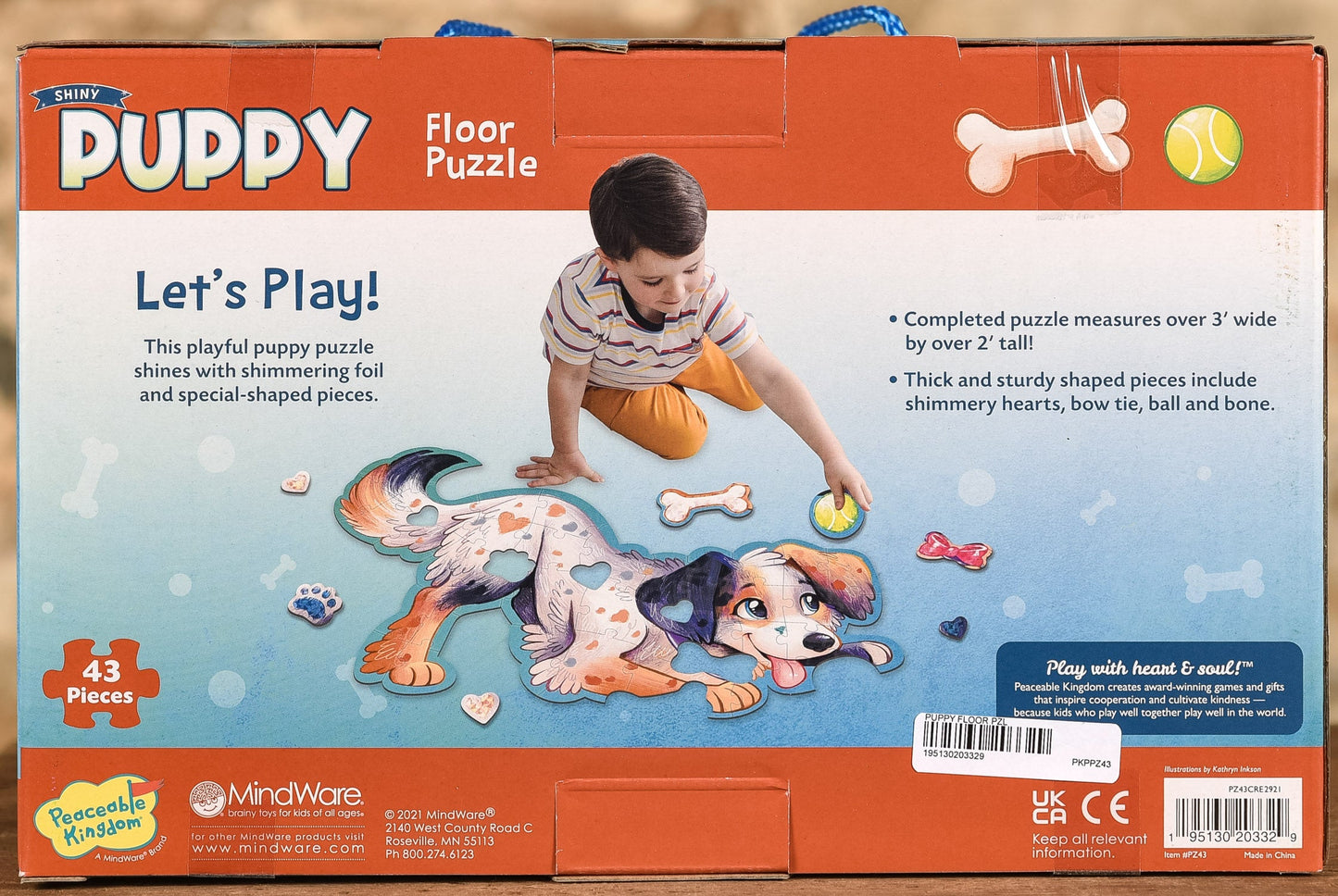  Shiny Puppy - 43 Piece Floor Puzzle