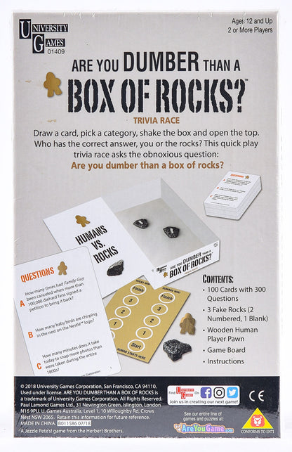  Are You Dumber Than A Box Of Rocks?