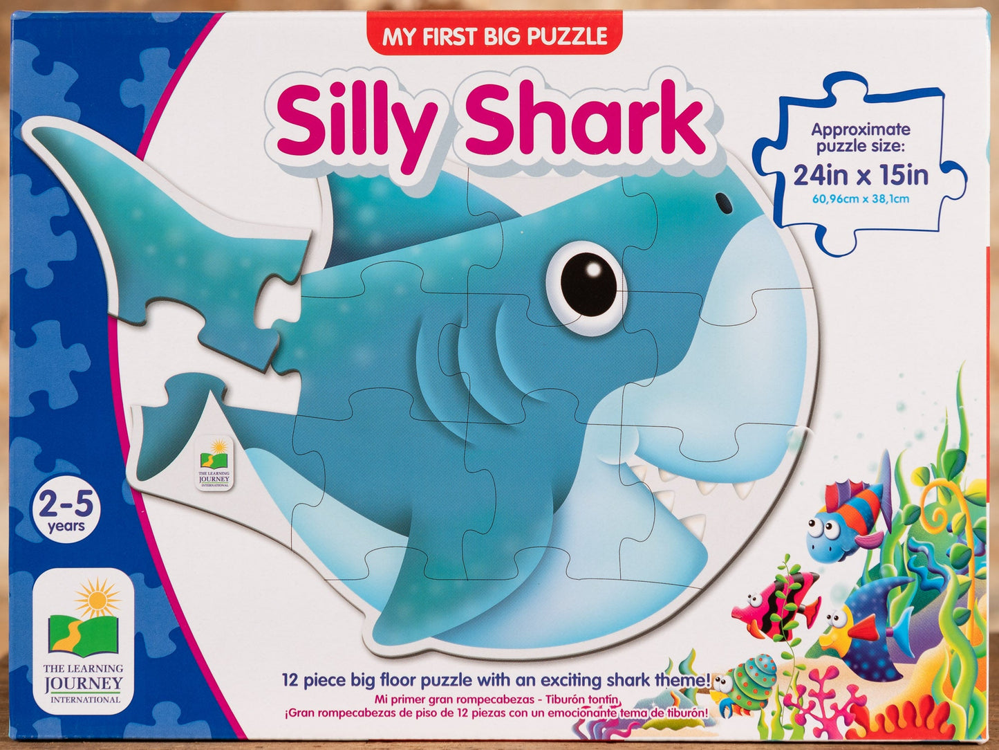  Silly Shark - 12 Piece Big Floor Puzzle