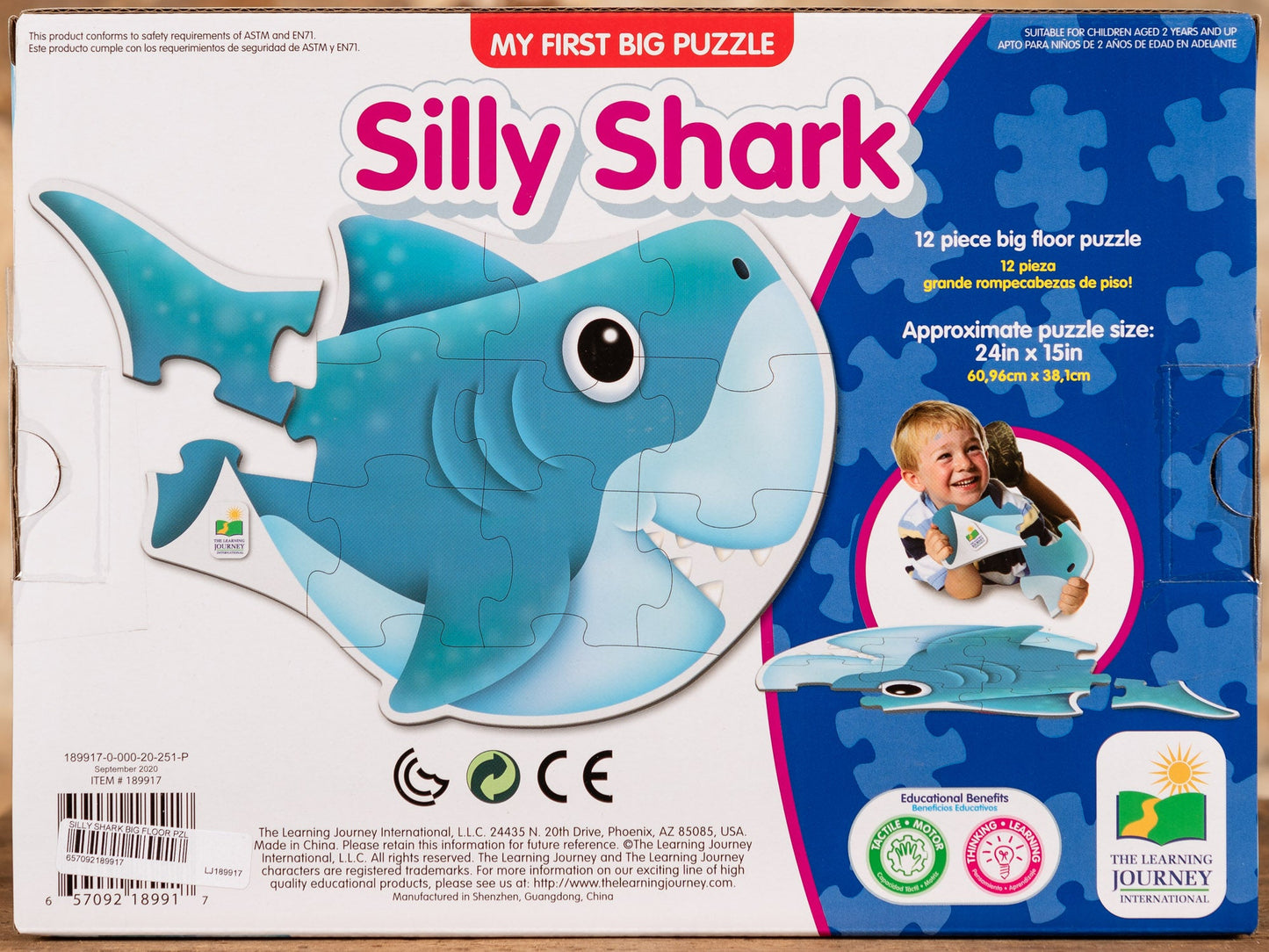  Silly Shark - 12 Piece Big Floor Puzzle