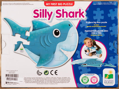  Silly Shark - 12 Piece Big Floor Puzzle
