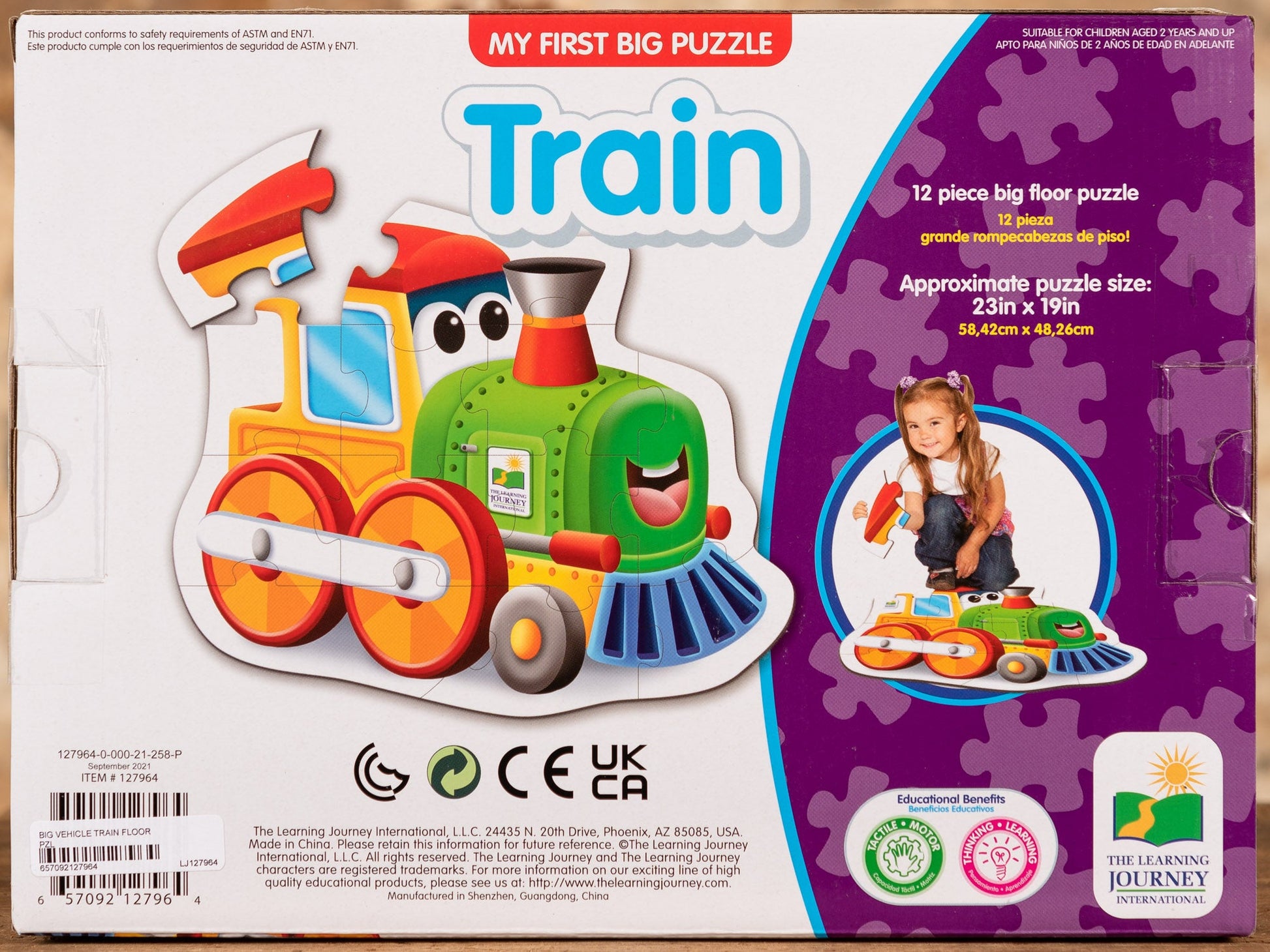  Train - 12 Piece Big Floor Puzzle