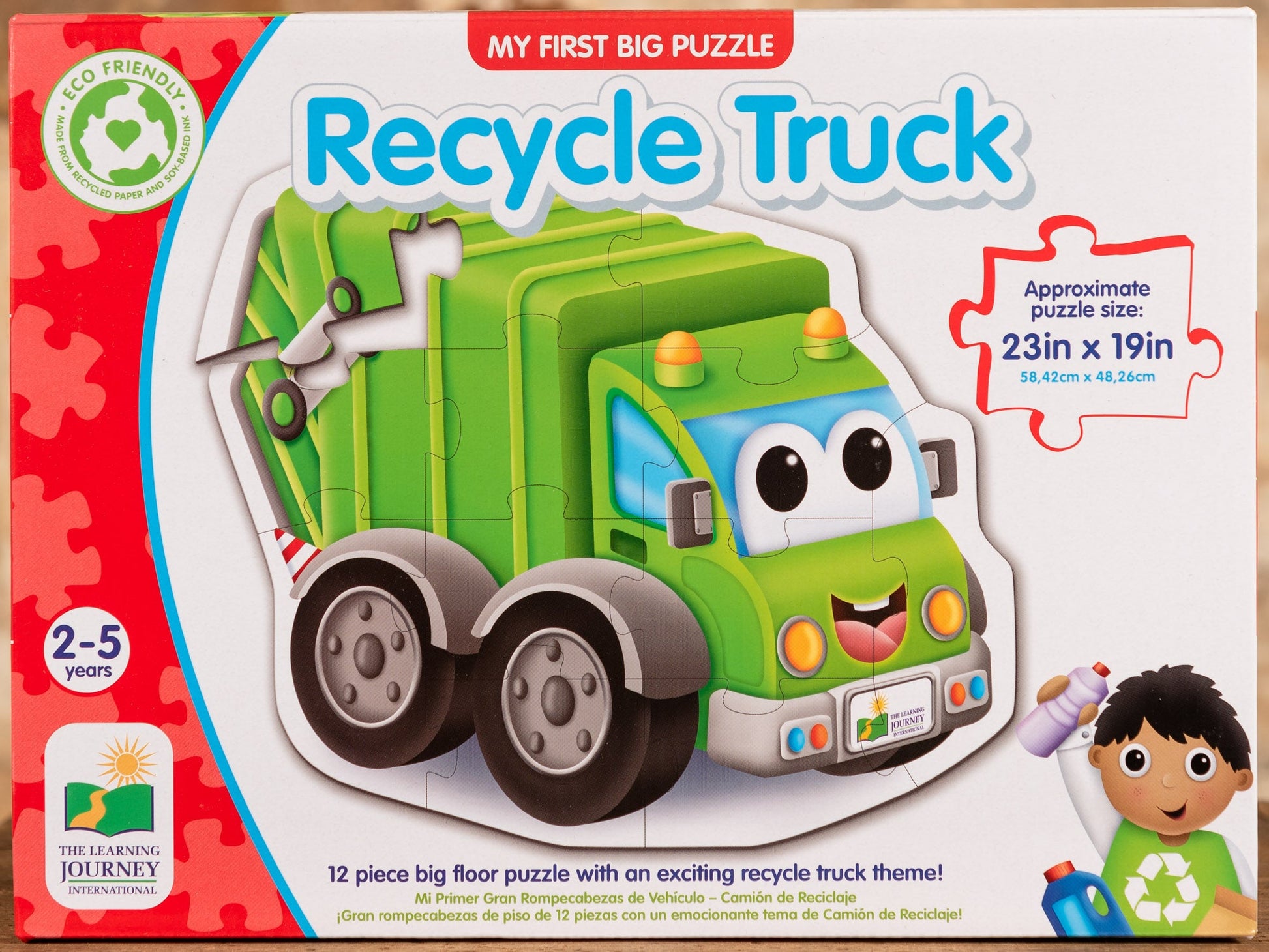  Recycle Truck - 12 Piece Big Floor Puzzle