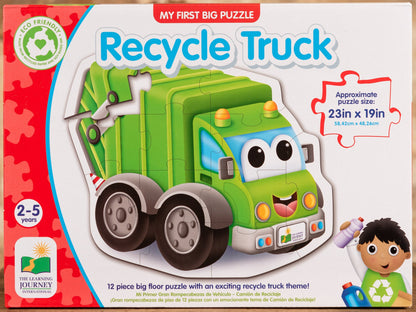  Recycle Truck - 12 Piece Big Floor Puzzle