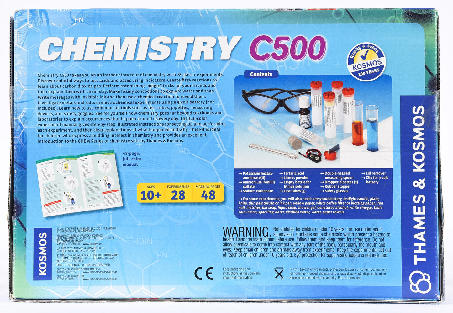  Chemistry C500 - STEM Experiment Kit