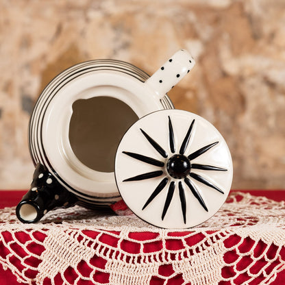  Striped Teapot With Heart