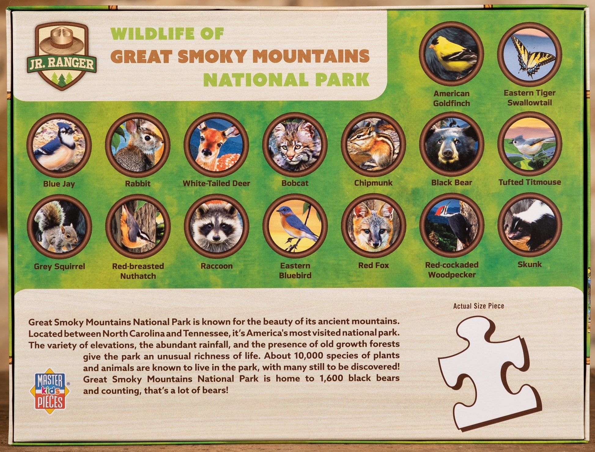  Wildlife Of The Great Smokey Mountains 100 Piece Puzzle