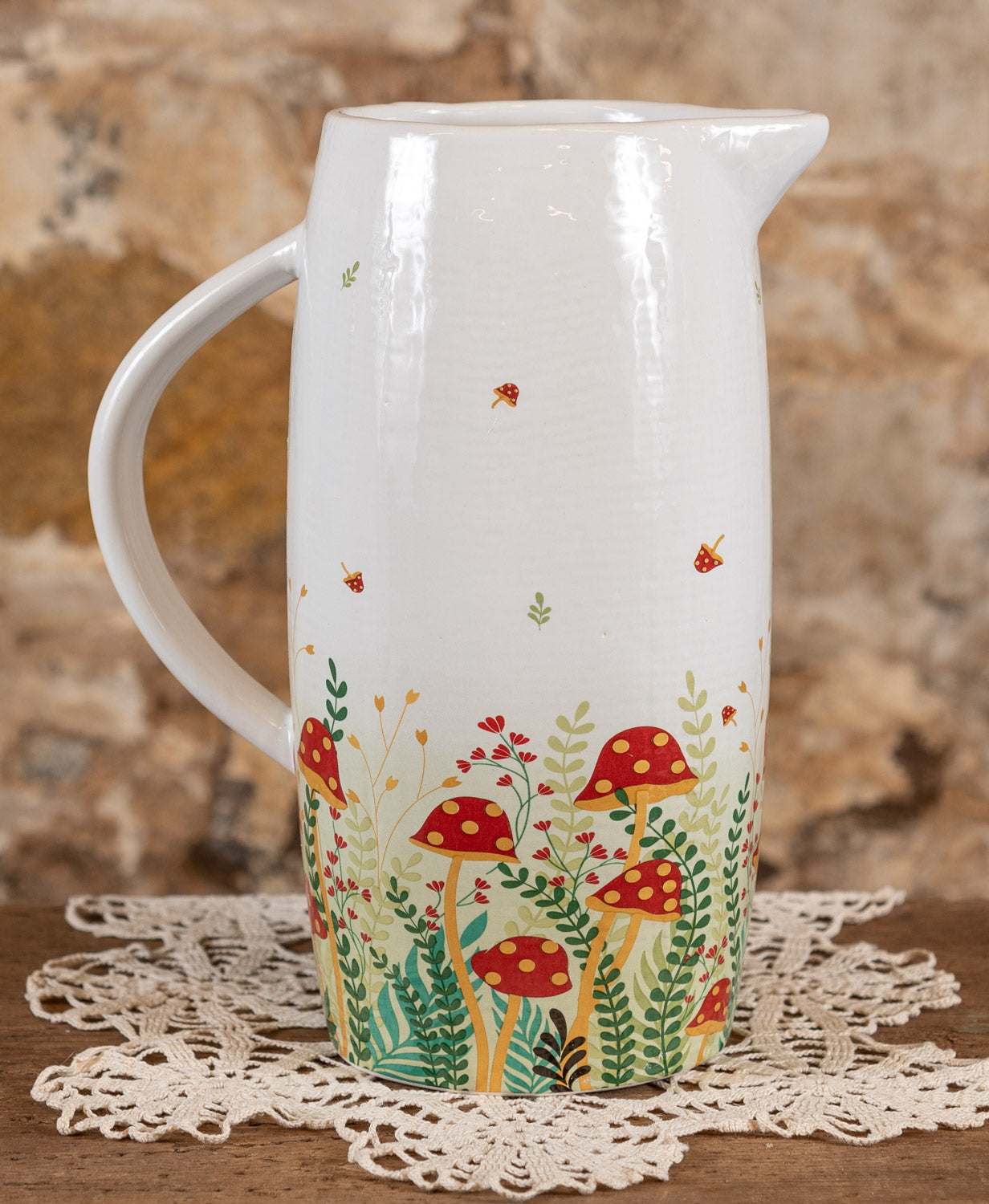  Ceramic Mushroom Pitcher