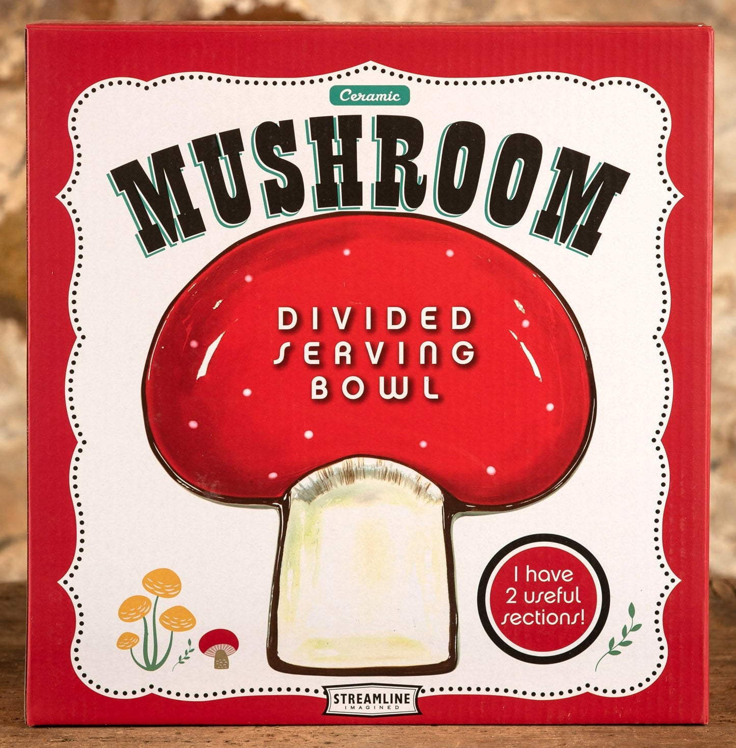  Ceramic Mushroom Serving Dish