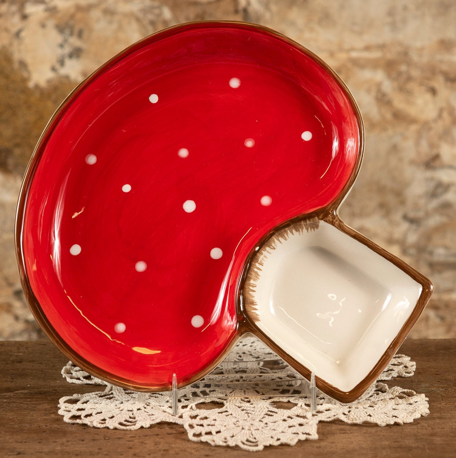  Ceramic Mushroom Serving Dish