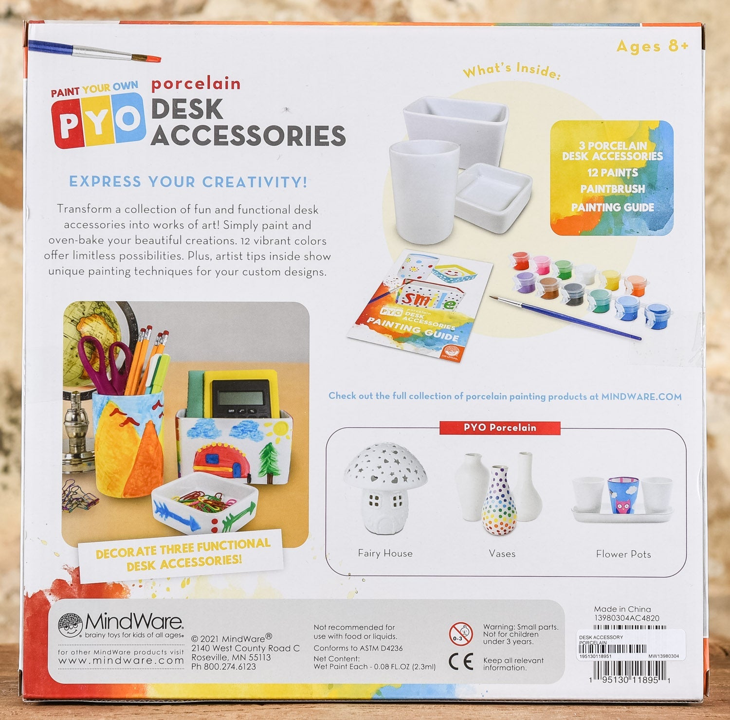 Paint Your Own - Porcelain Desk Accessories