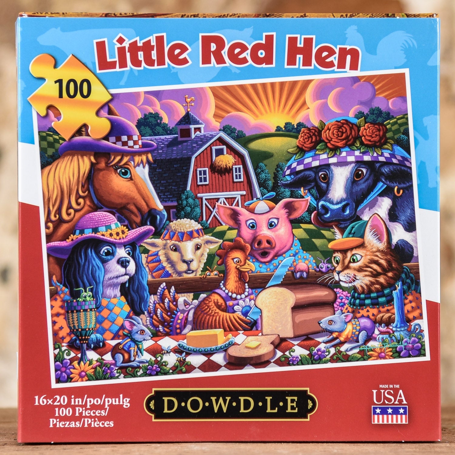  Little Red Hen 100 Piece Puzzle