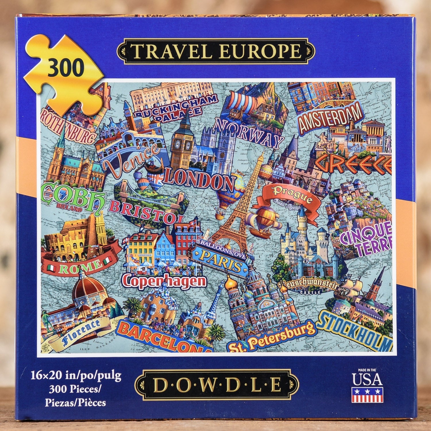  Travel Europe 300 Piece Puzzle