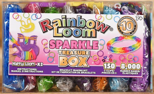  Rainbow Loom - Sparkle Treasure Box Rubber Bands