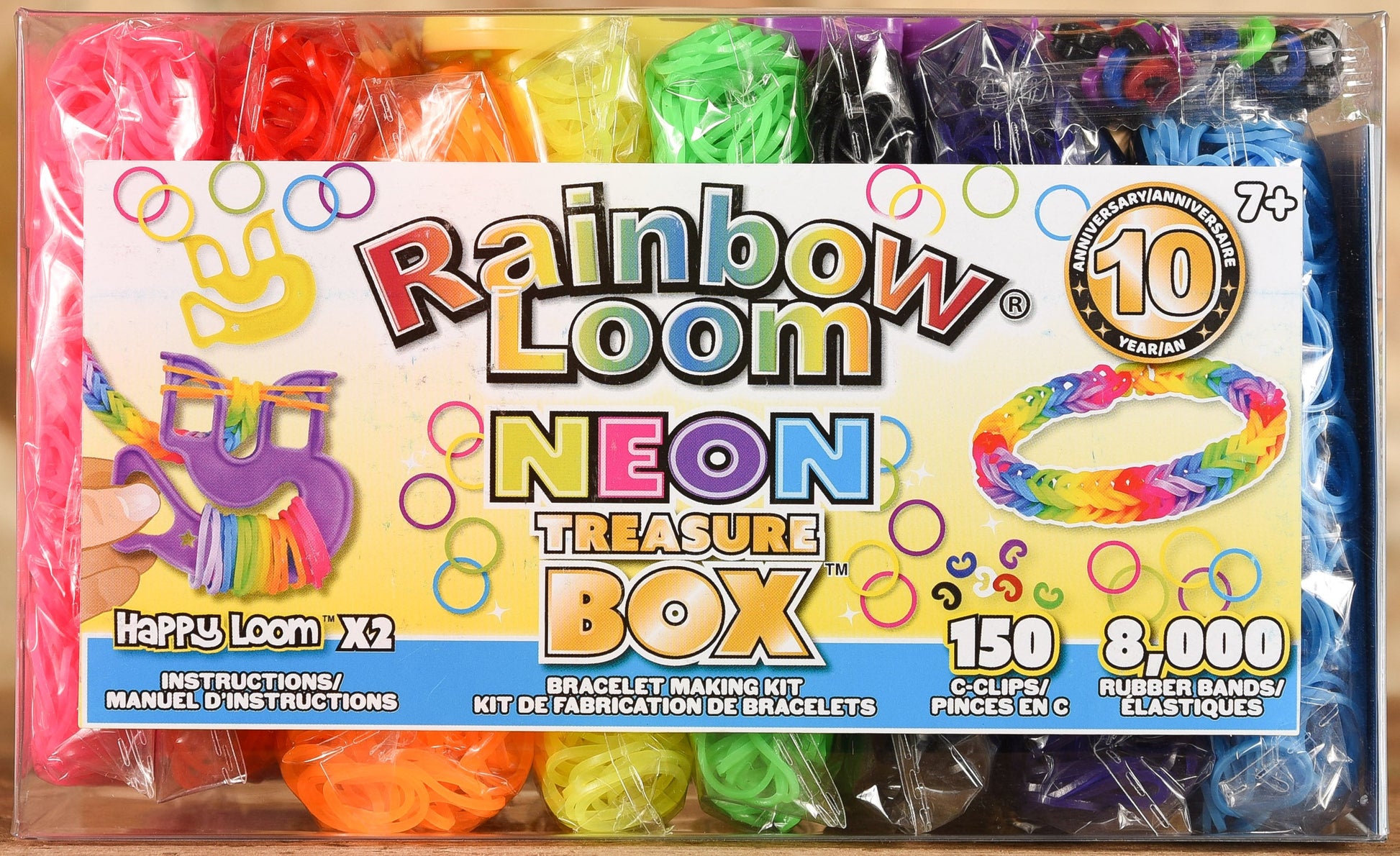  Rainbow Loom - Neon Treasure Box Rubber Bands