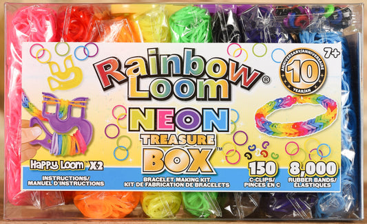  Rainbow Loom - Neon Treasure Box Rubber Bands