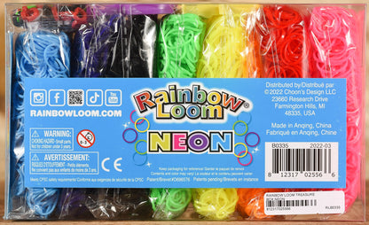  Rainbow Loom - Neon Treasure Box Rubber Bands