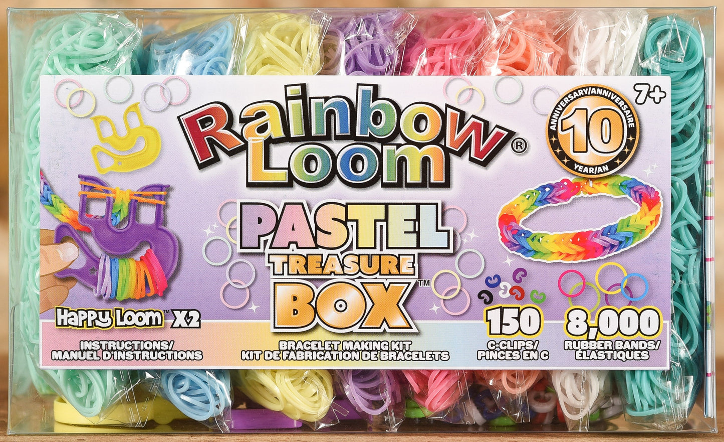  Rainbow Loom - Pastel Treasure Box Rubber Bands
