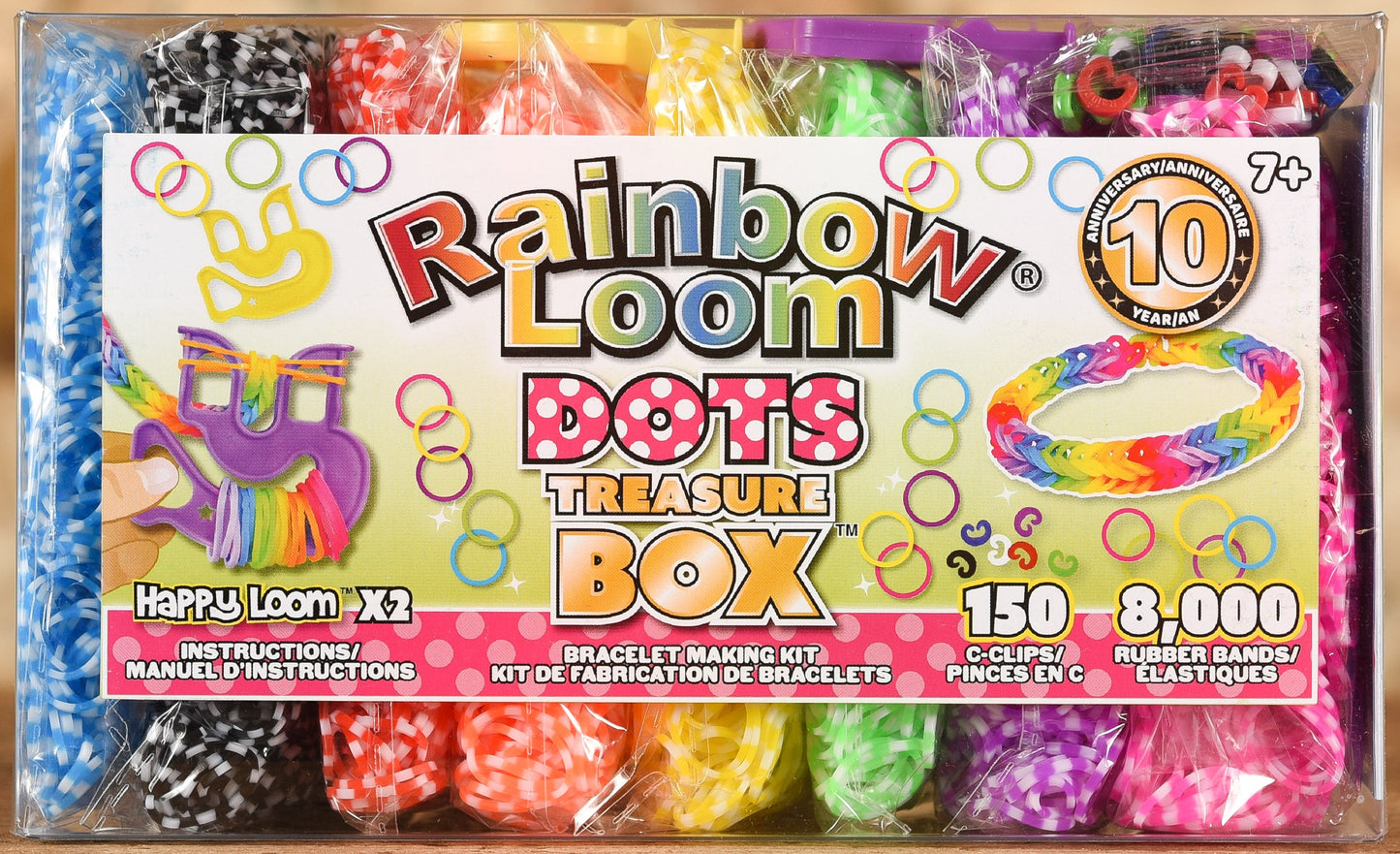  Rainbow Loom - Dots Treasure Box Rubber Bands