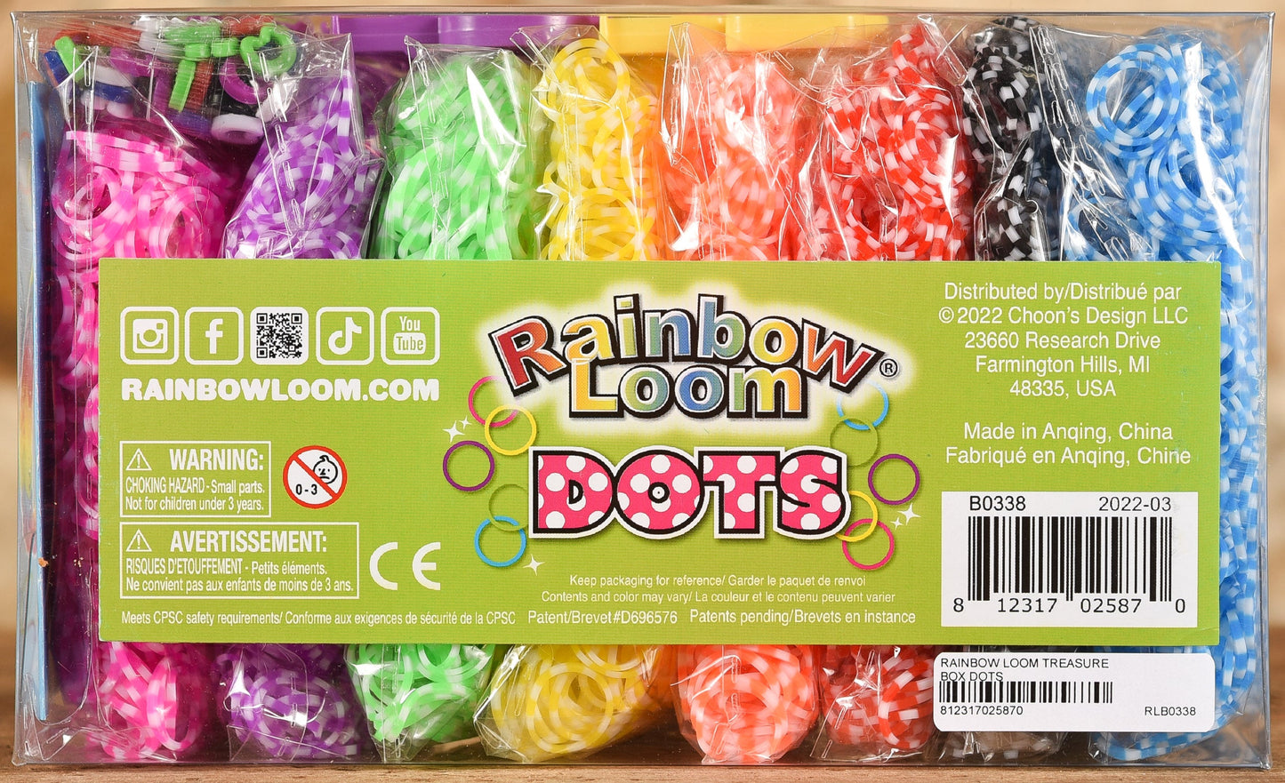  Rainbow Loom - Dots Treasure Box Rubber Bands