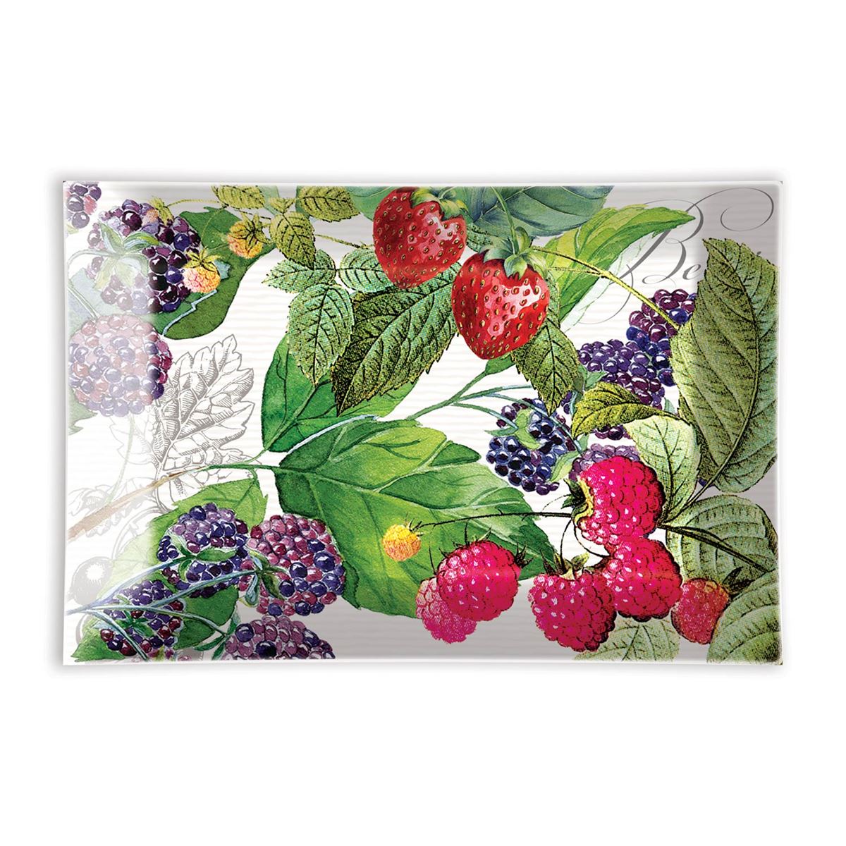  Berry Patch- Glass Soap Dish