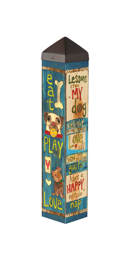  Art Pole From Studio M - Lessons From My Dog 20"
