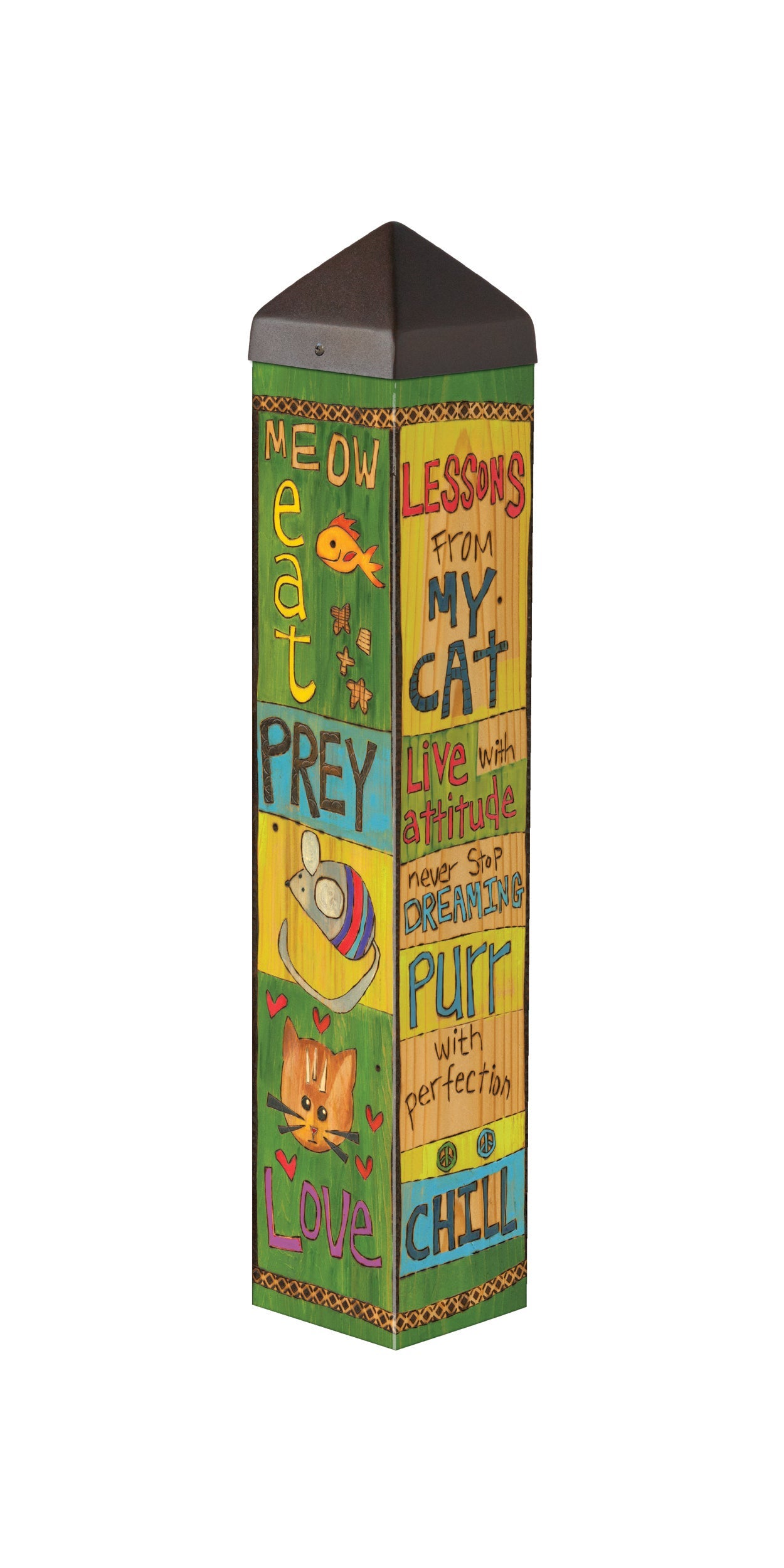  Art Pole From Studio M - Lessons From My Cat 20"