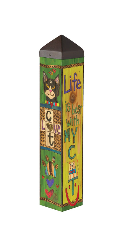 Art Pole From Studio M - Lessons From My Cat 20"