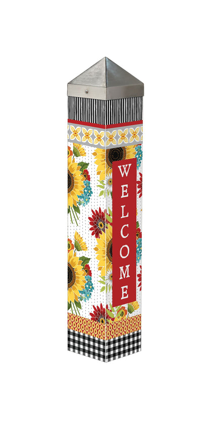  Art Pole From Studio M - Sunflower Checks 20"