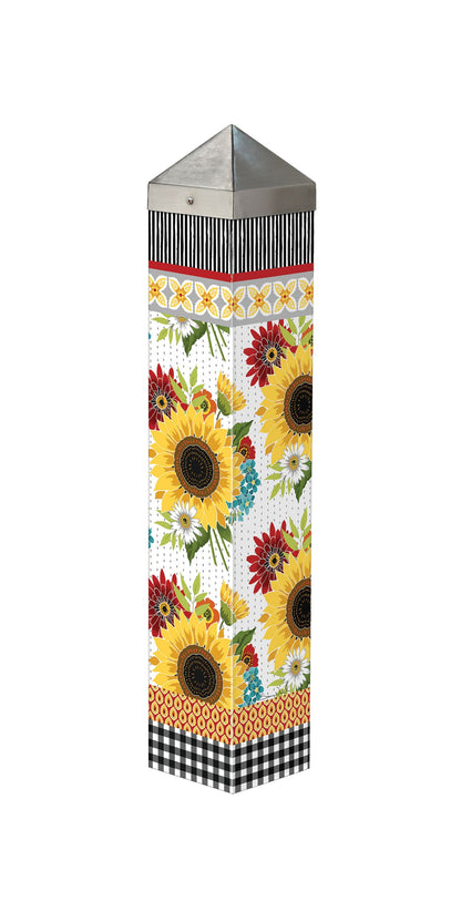  Art Pole From Studio M - Sunflower Checks 20"