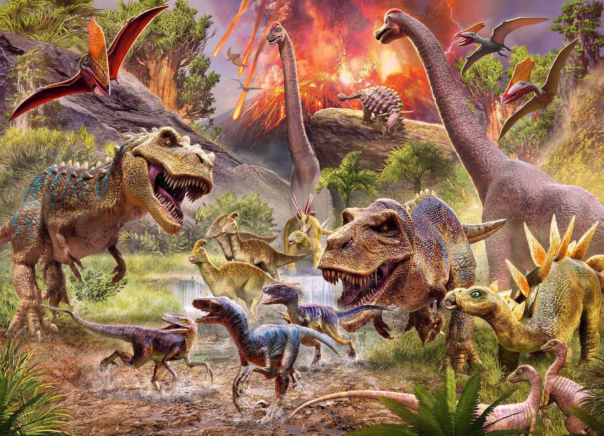  Dinosaur Dash 60 Piece Puzzle