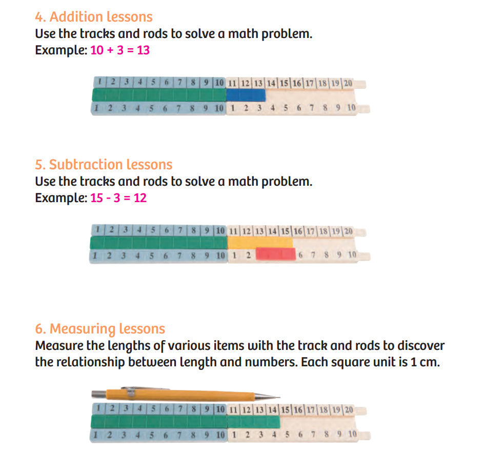  Kids First Math - Number Track Math Kit With Lesson Guide