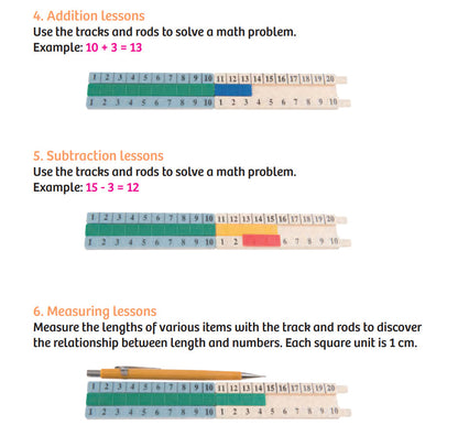  Kids First Math - Number Track Math Kit With Lesson Guide