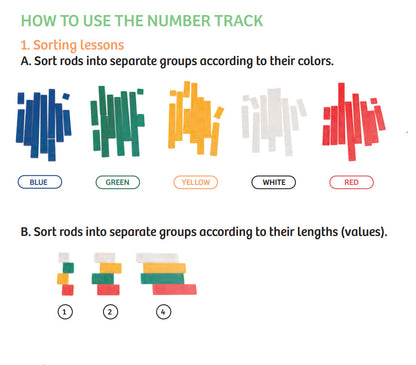  Kids First Math - Number Track Math Kit With Lesson Guide