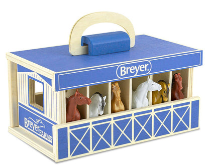  Stablemates - Breyer Farms Wooden Carry Stable