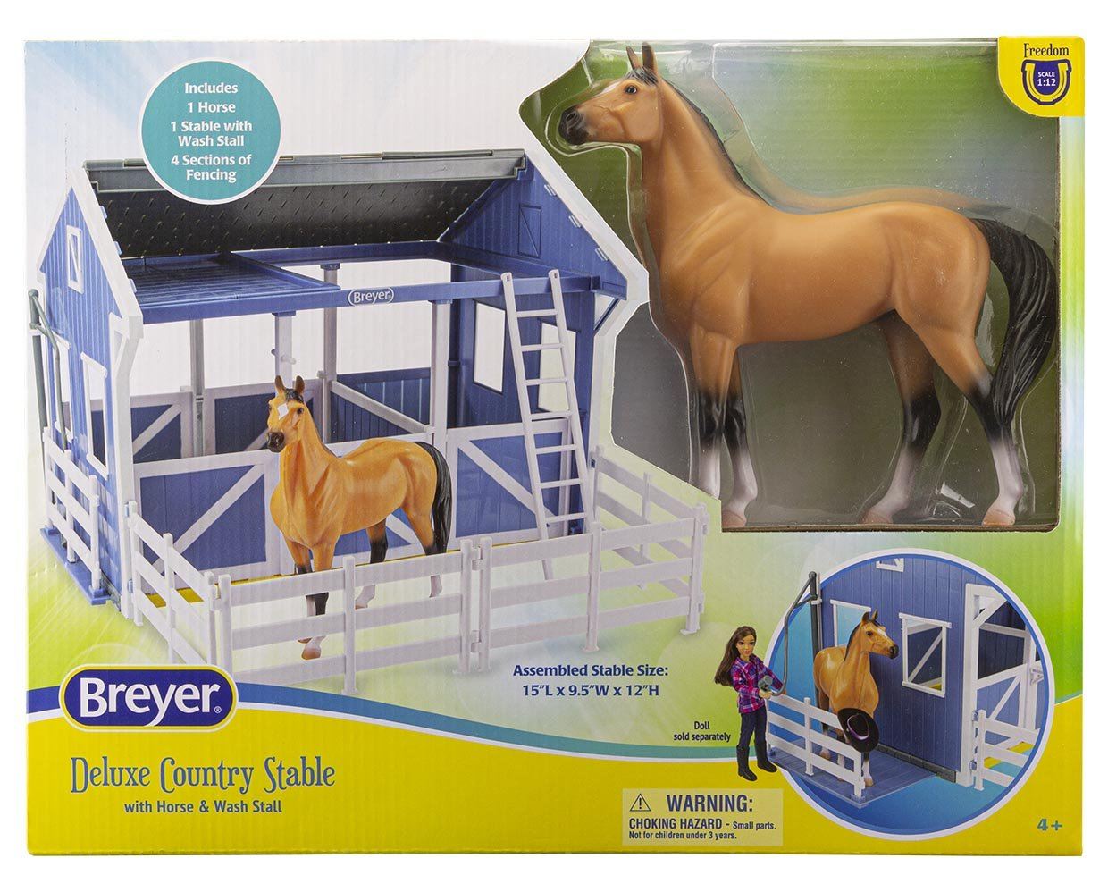  Classics - Deluxe Country Stable With Horse & Wash Stall (retired)