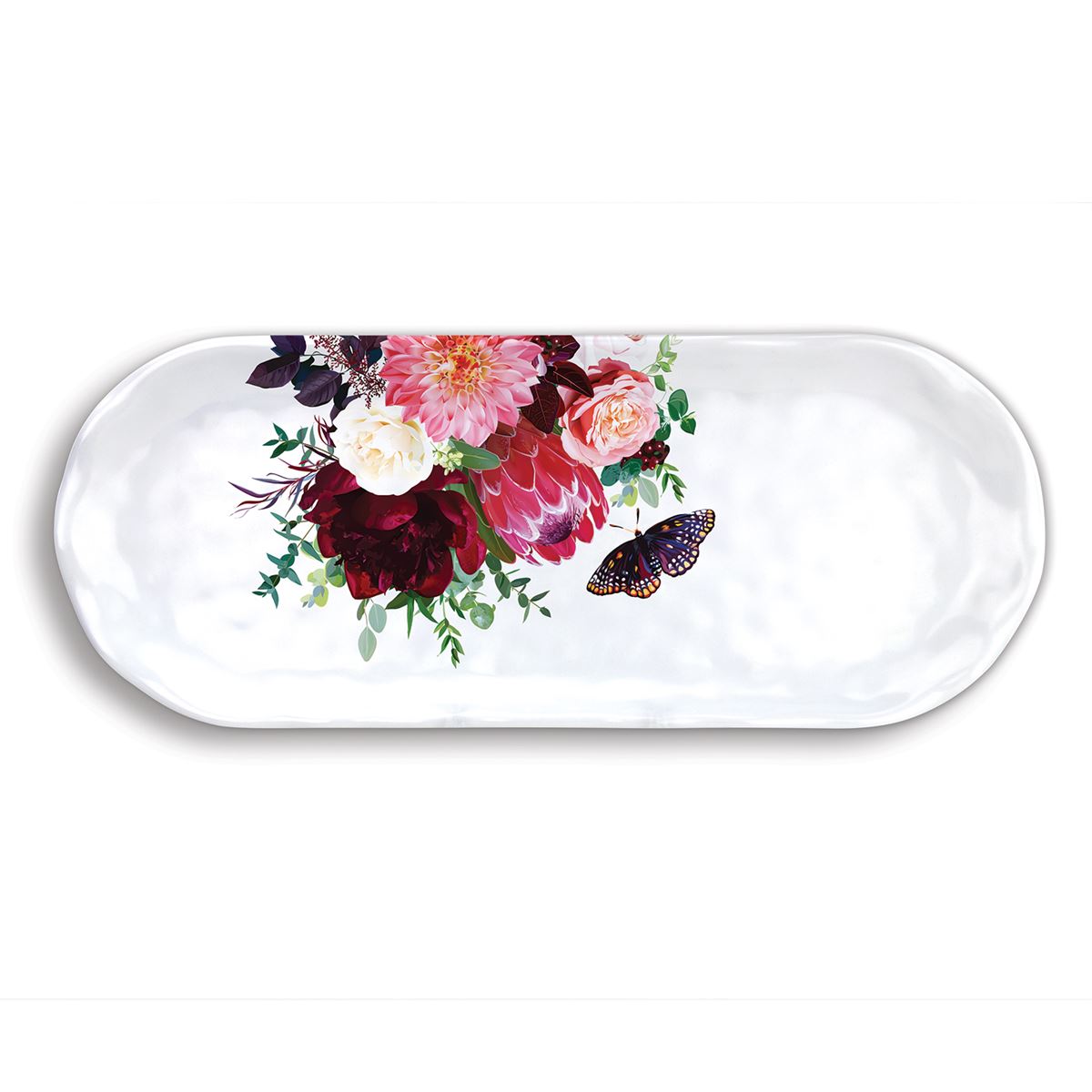  Sweet Floral Melody - Melamine Accent Tray