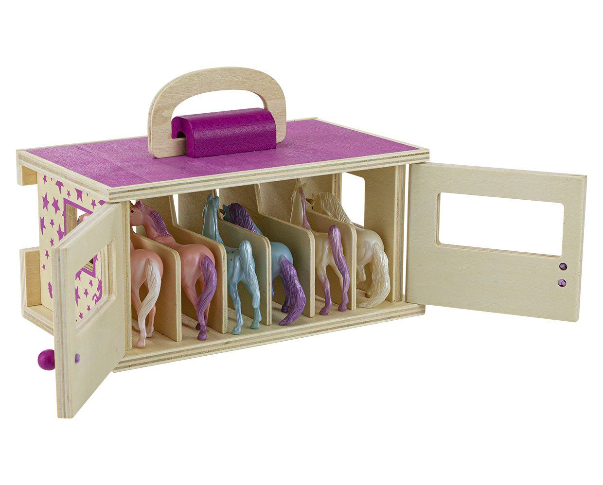  Stablemates - Unicorn Magic Wooden Carry Stable