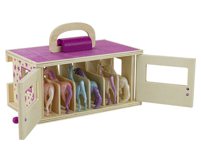  Stablemates - Unicorn Magic Wooden Carry Stable