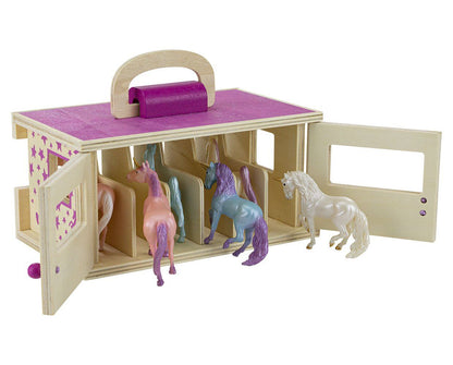  Stablemates - Unicorn Magic Wooden Carry Stable