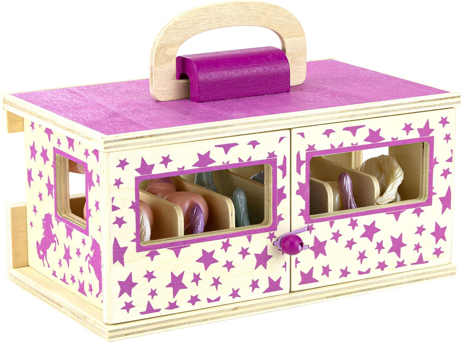  Stablemates - Unicorn Magic Wooden Carry Stable